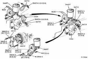 STEERING-(1980/87)-8 cyl. 636 Cat. Diesel-F700/900