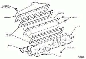 6 CYL. 6.6L (401 C.I.D.) AND 7.8L (474 C.I.D.) DIESEL-Manifold -Intake-air to water