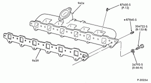 6 CYL. 6.6L (401 C.I.D.) AND 7.8L (474 C.I.D.) DIESEL-Manifold -Intake-non-intercooled