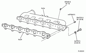 6 CYL. 6.6L (401 C.I.D.) AND 7.8L (474 C.I.D.) DIESEL-Manifold-Intake-intercooled