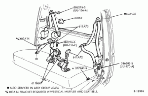 SEATS AND SEAT BELTS-Front seat belt - bench seat - w/shoulder harness-F-FT600/900
