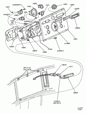 INSTRUMENT CLUSTERS-(1987/)-L-LA-LL-LN-LNT-LS-LT-LTA-LTL-Center cluster-city delivery
