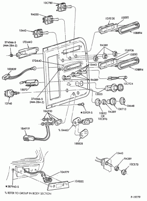 INSTRUMENT CLUSTERS-(1987/)-L-LA-LL-LN-LNT-LS-LT-LTA-LTL -L.H. -fleet-w/o full instrumentation