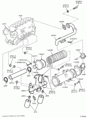 8 CYL. 7.8L AND 8.8L (477 AND 534 C.I.D.) GAS-OIL COOLER & FILTER-w/dual filters