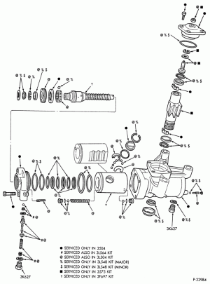 STEERING-POWER - Gear asy. - Bendix C-300-F-FT600/900