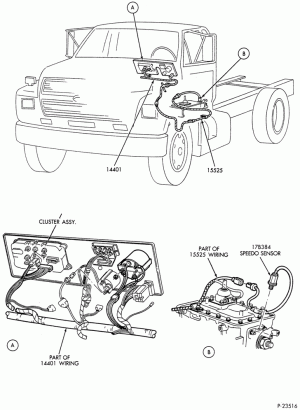 SPEEDOMETER & TACHOMETER CABLES-Speedo sensor and wiring-F-FT600/900