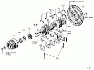 8 CYL. 7.8L AND 8.8L (477 AND 534 C.I.D.) GAS-CRANKSHAFT, FLYWHEEL AND RELATED PARTS