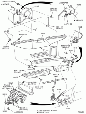 HEATERS-Heater - standard - 8 cyl. 7.0L - M.F.I. - pass. compt.-F-FT600/900