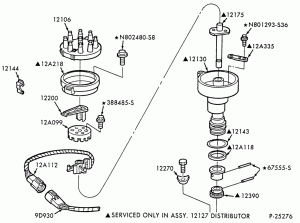 DISTRIBUTOR AND IGNITION SYSTEM-Distributor (breakerless) - 8 cyl. 7.0L MFI