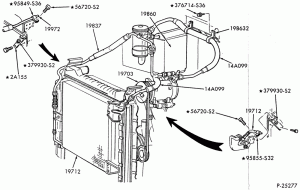 AIR CONDITIONING-Air conditioner condenser, dehydrator - int. A/C - 8 cyl. 7.0L gas - M.F.I-F-FT600/900