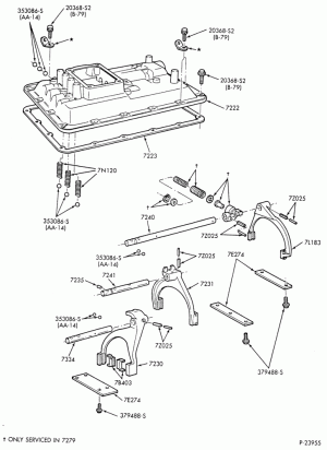 EXTERNAL PARTS-GEARSHIFT MECHANISM - MAIN TRANSMISSION - 5 speed - Fuller FS-6005, 6105-F-FT600/800