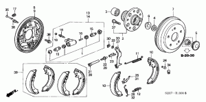 REAR BRAKE (DRUM) (3 DOOR)
