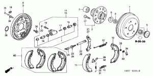 REAR BRAKE (DRUM) (5 DOOR)