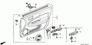 FRONT DOOR LINING (3 DOOR)
