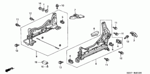 FRONT SEAT COMPONENTS (L.) (1)