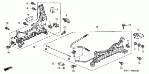 FRONT SEAT COMPONENTS (R.) (1)