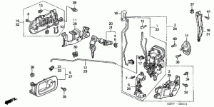 FRONT DOOR LOCKS (5 DOOR)