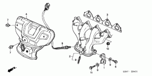 EXHAUST MANIFOLD (SOHC VTEC)