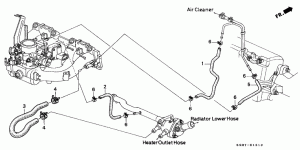 WATER HOSE (SOHC)