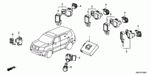 Driver assist system sensors, parking sensors