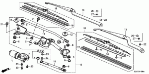 FRONT WINDSHIELD WIPER