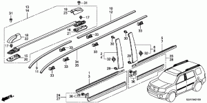 MOLDING/ROOF RAIL