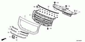 FRONT GRILLE(12-)