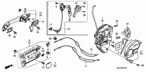 FRONT DOOR LOCKS/OUTER HA NDLE