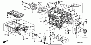 Oil pan, crankcase