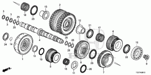 SECONDARY SHAFT/CLUTCH(LO W/2ND-5TH)(6AT)