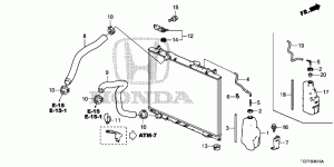 RADIATOR HOSE/RESERVE TAN K(1)