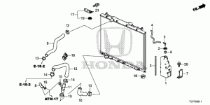 RADIATOR HOSE/RESERVE TAN K(2)