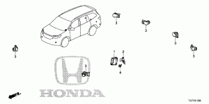 Driver assist system sensors, parking sensors