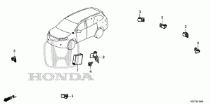 Driver assist system sensors, parking sensors