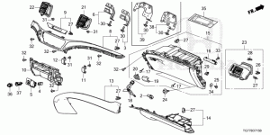 INSTRUMENT PANEL GARNISH( PASSENGER SIDE)