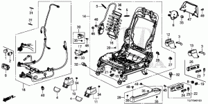 FRONT SEAT COMPONENTS(L.) (POWER SEAT)