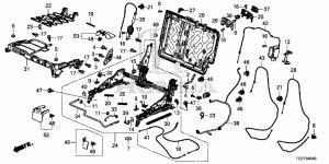 MIDDLE SEAT COMPONENTS(L. )(BENCH SEAT)