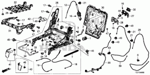 MIDDLE SEAT COMPONENTS(L. )(CAPTAIN SEAT)