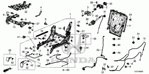 MIDDLE SEAT COMPONENTS(R. )(CAPTAIN SEAT)