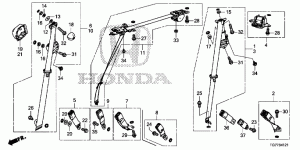SEATBELTS(MIDDLE)(REAR)