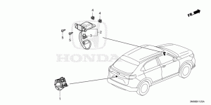 REAR VIEW CAMERA/GNSS ANT ENNA