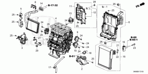 Interior heater radiator