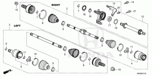 FRONT DRIVESHAFT/HALF SHA FT