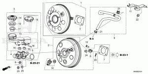 BRAKE MASTER CYLINDER/MAS TER POWER(RH)