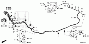 Brake system hose, tube