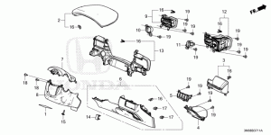 INSTRUMENT PANEL GARNISH( DRIVER SIDE)(RH)