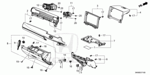 INSTRUMENT PANEL GARNISH( PASSENGER SIDE)(RH)