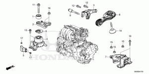 Engine mounting, support