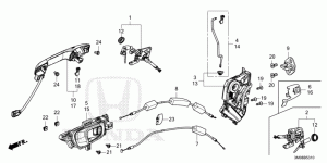 FRONT DOOR LOCKS/OUTER HA NDLE