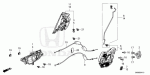 REAR DOOR LOCKS/OUTER HAN DLE